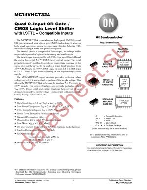 MC74VHCT32AMEL datasheet  